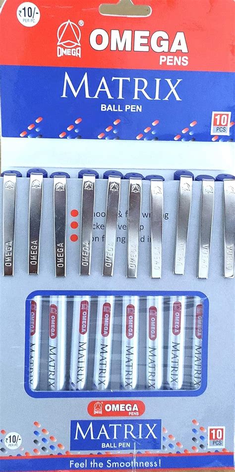 OMEGA Matrix Ball Pen Pack of 3 (30 PCS) Blue : Amazon.in: Office Products