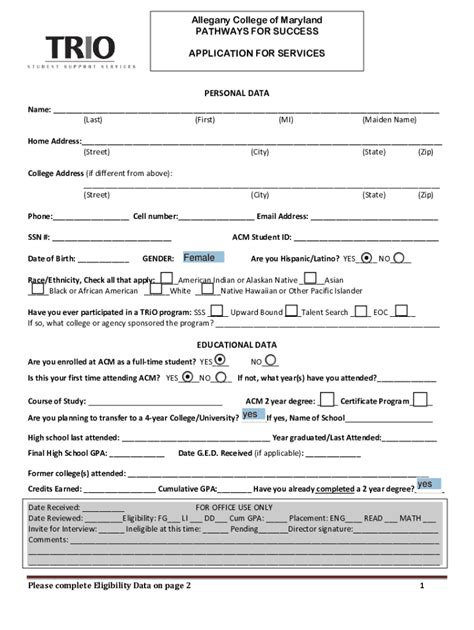 Image result for Blank PFS Form