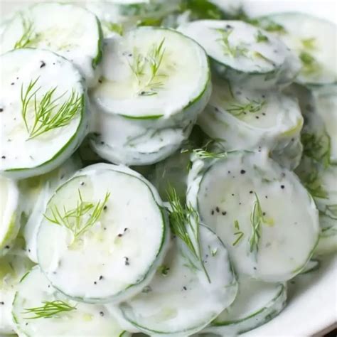 Dill Cucumber Salad: A Refreshing and Creamy Delight for Any Meal ...