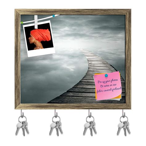 ArtzFolio Poetic Background With A Wooden Footbridge Key Holder Hooks ...