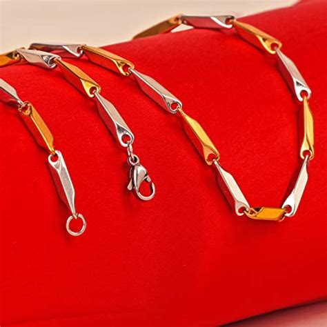 Buy Thrillz (FF357_FF493 Gold Plated Golden Silver Alloy Combo Chain ...