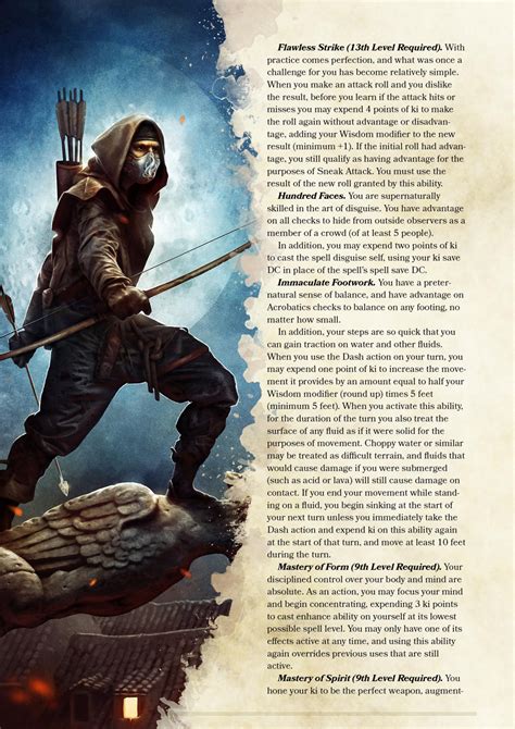 DnD 5e Homebrew — Ninja Rogue by The_Singular_Anyone | Dnd 5e homebrew ...