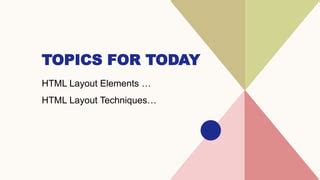 HTML Layout Elements and Techniques 的图像结果