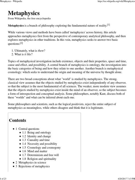 Metaphysics 的图像结果