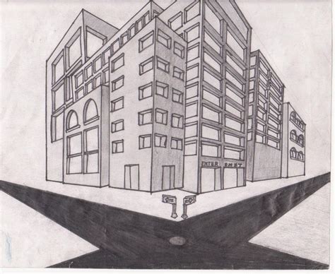 Image result for Building Perspective Drawing