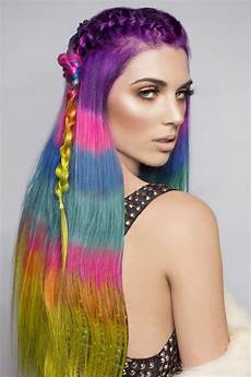 Color Blocking Hair by The Color Blocked Hair Dye Trend Takes Rainbow Hair To The Color Blocking Hair