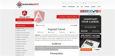 AngularJS Tutorials 的图像结果