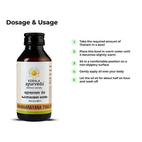 Buy KERALA AYURVEDA MAHANARAYANA THAILAM 100 ML Online & Get Upto 60% ...