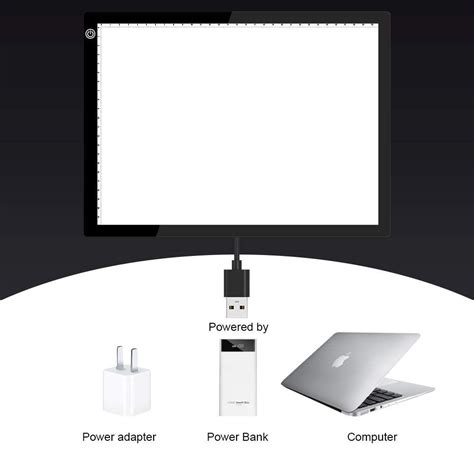 Ultra-Thin Portable LED Drawing Board A4 Size Tracing Board USB Powere ...