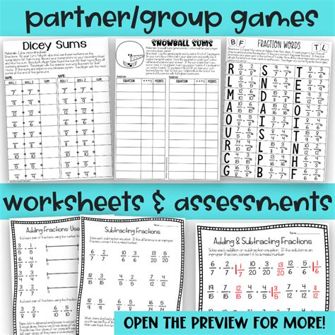 4th Grade Math Adding Fractions 的图像结果