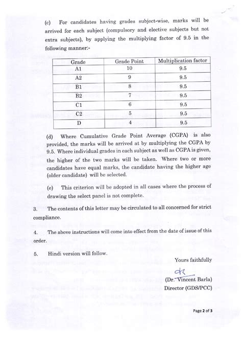 Computing of marks for engagement as GDS in light of the Grading System ...