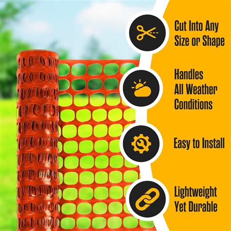 Heavy Duty Plastic Garden Fencing Roll ( 1 Meter X 50 Meter) - Reu ...