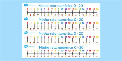 Minha Reta Numérica: 0 - 20 (teacher made) - Twinkl