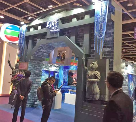 幻城影视人物玻璃钢雕塑装饰亮相香港电视节 - 方圳玻璃钢