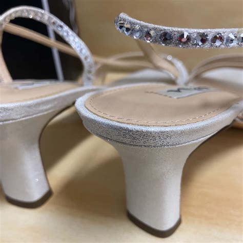 Nina New York Womens Size 39 Silver Heels Shoes(s)