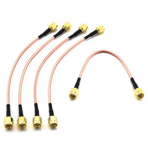 SDTC Tech 5pcs RF Coaxial Coax Cable Assembly SMA Male to SMA Male ...