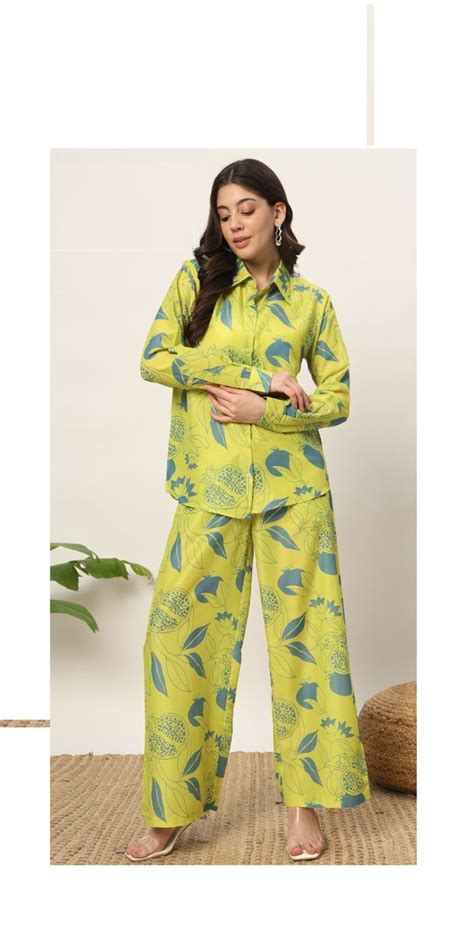 Set 0140 Cotton Blend Regular Wear Co Ord Set