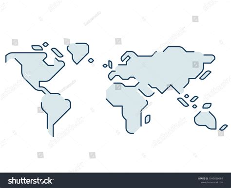 World Map Simplified 的图像结果