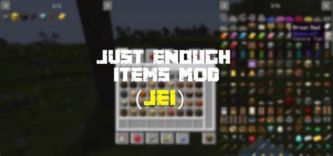 Image result for JEI Crafting Guide