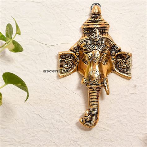 Buy ascension White Metal Ganesh Ganesha Ganpati Showpiece Main Door ...