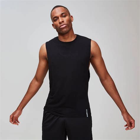 Buy Men's Luxe Classic Drop Tank | Black | MYPROTEIN™