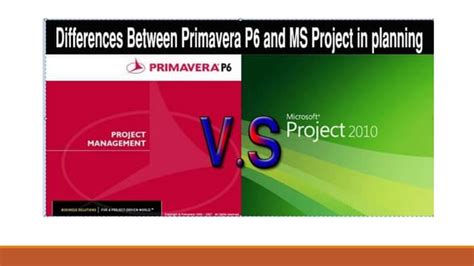 Image result for Primavera vs MS Project