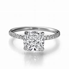 Engagement Rings by F Vs2 Cushion Cut Enhanced Engagement Ring 1 76 Ct Engagement Rings