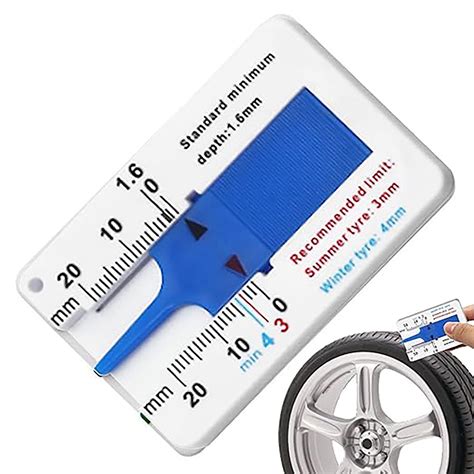 Tyre Tread Depthometer 0-20mm Auto Car Tyre Tread Depth Gauge Caliper Plastic Tire Ruler Vernier ...