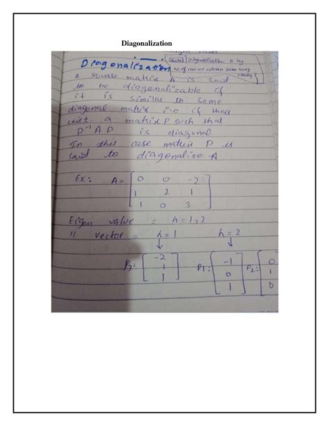 Image result for Linear Algebra Matrix Diagonalization