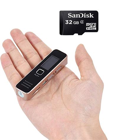 CAMLEIGH Digital Voice Recorder with 32 GB Micro SD Card Included ...