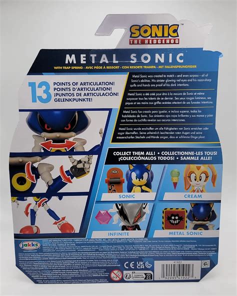 Mavin | JAKKS Pacific Sonic The Hedgehog 4 inch Action Figure Metal ...