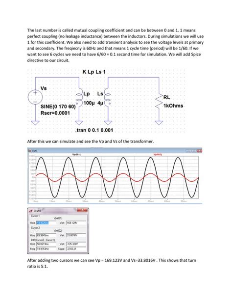 Image result for LTspice Transformer Tutorial