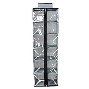 UNICRAFTS Non Woven 6 Foldable Hanging Shelf Closet Wardrobe with Zip ...