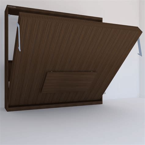 Queen Size Horizontal Wall Bed With Desk – InvisibleBed.com
