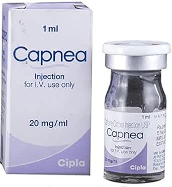 Capnea 20mg/ml - Vial of 1ml Injection. : Amazon.in: Health & Personal Care
