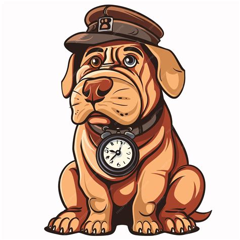 Premium Vector | Watch_dog_cartoon_vector_illustration