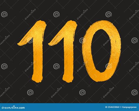110 Number Logo Vector Illustration, 110 Years Anniversary Celebration ...