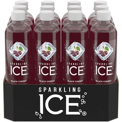 Sparkling Ice Naturally Flavored Sparkling Water, Black Cherry, 17 Fl ...