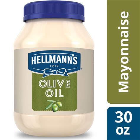 Hellmann's Mayonnaise Dressing with Olive Oil Mayo 30 oz - Walmart.com ...
