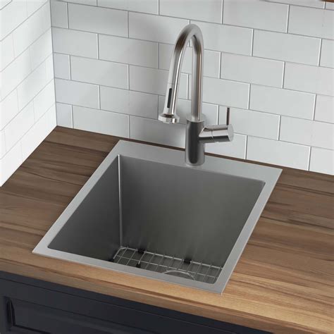 Ruvati Topmount Laundry Utility Sink 18 x 22 x 12 inch Rounded Corners ...