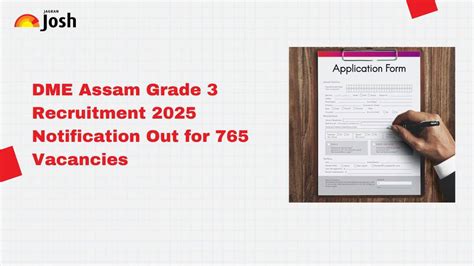 DME Assam Recruitment 2025 Notification Out for 765 Posts: Registration ...