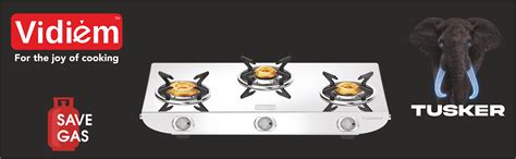 Buy Vidiem Tusker 3 Burner Stainless Steel Gas Stove Online at Vidiem ...