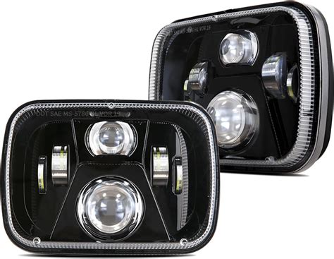 Amazon.com: Haitzu 5x7 LED Headlights 7x6 Rectangular H6054 Led ...