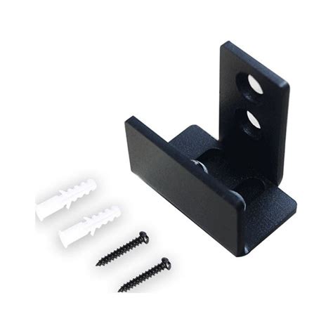 For Bottom Sliding Door Barn Door Floor Guide 1 Set Adjustable Black ...