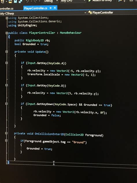 Image result for C# Movement Script Examples