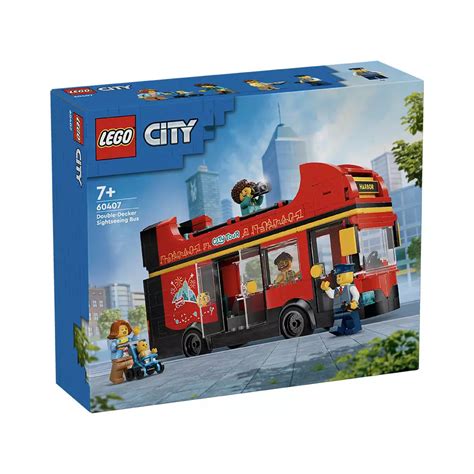 Lego 60407 City Red Double-Decker Sightseeing Bus (384 Pieces) — Toycra