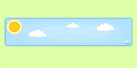 👉 Editable Banner Day Sky (teacher made)