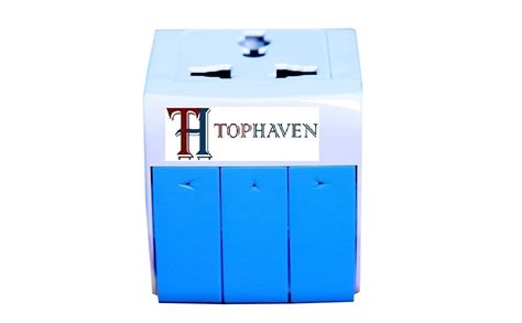 TOPHAVEN 3-in-1 Universal Travel Adapter Multi-Plug with Individual ...