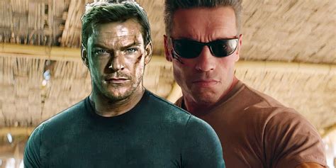 Alan Ritchson & Arnold Schwarzenegger Unite In Set Photo From Action ...