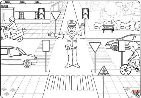 18 Traffic Light Coloring Pages For Kids - ColoringPagesWK